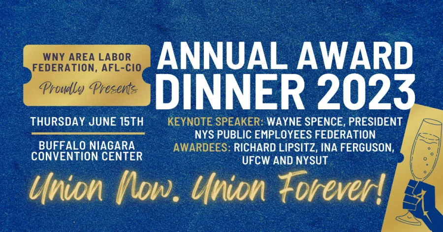 WNYALF Annual Award Dinner 2023 flyer.